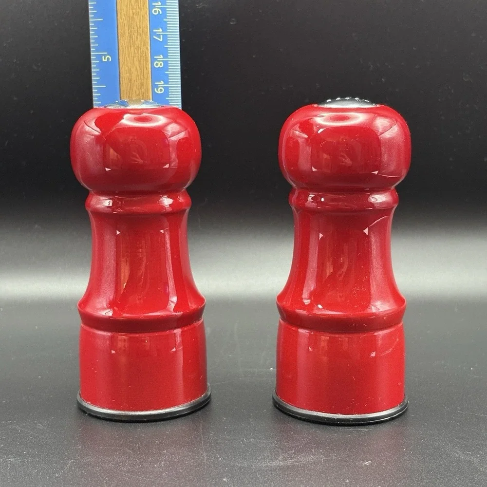 🧂🔥Trudeau Maison Red Salt‎ & Pepper Shaker Set | MCM Table Decor